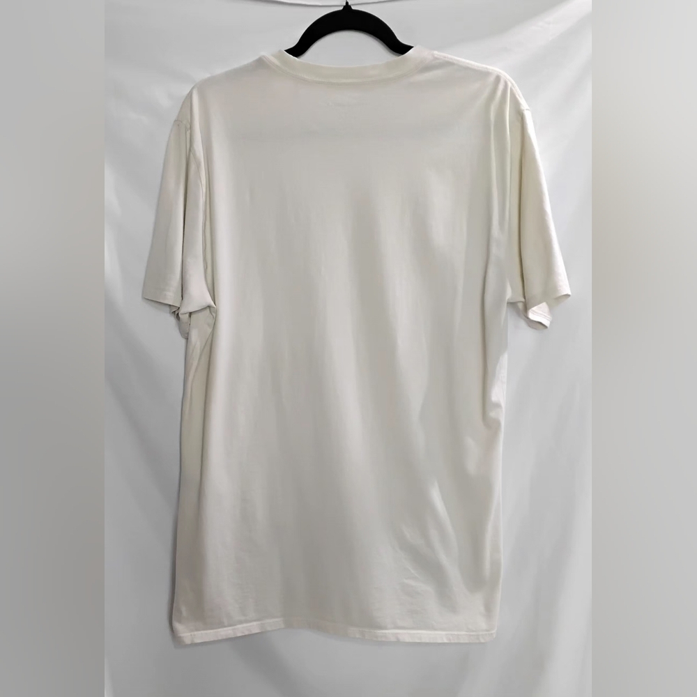 KARL LAGERFELD Men’s Short Sleeve T-Shirt Paris Size  Med Beige w/Black - Picture 2 of 9